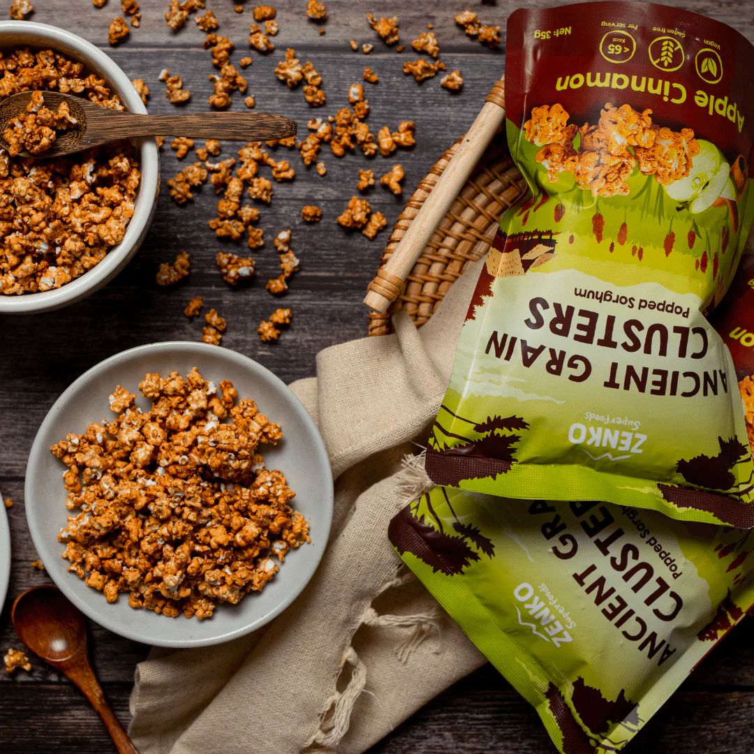 Zenko - Ancient Grain Clusters - Apple Cinnamon (35g)