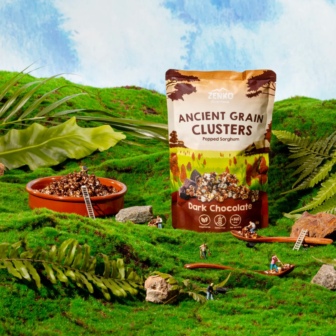 Zenko - Ancient Grain Clusters - Dark Chocolate (35g)