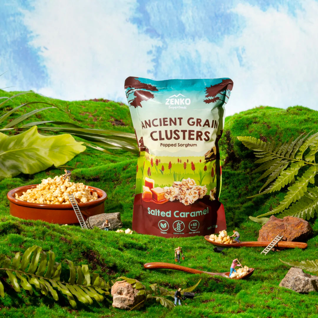 Zenko - Ancient Grain Clusters - Salted Caramel (35g)