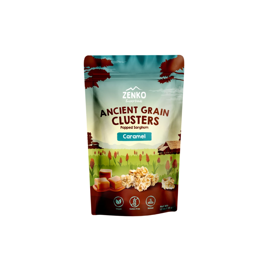Zenko - Ancient Grain Clusters - Salted Caramel (35g)