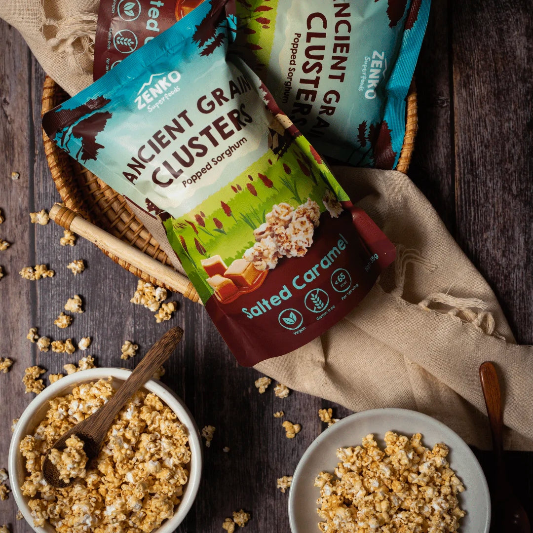 Zenko - Ancient Grain Clusters - Salted Caramel (35g)