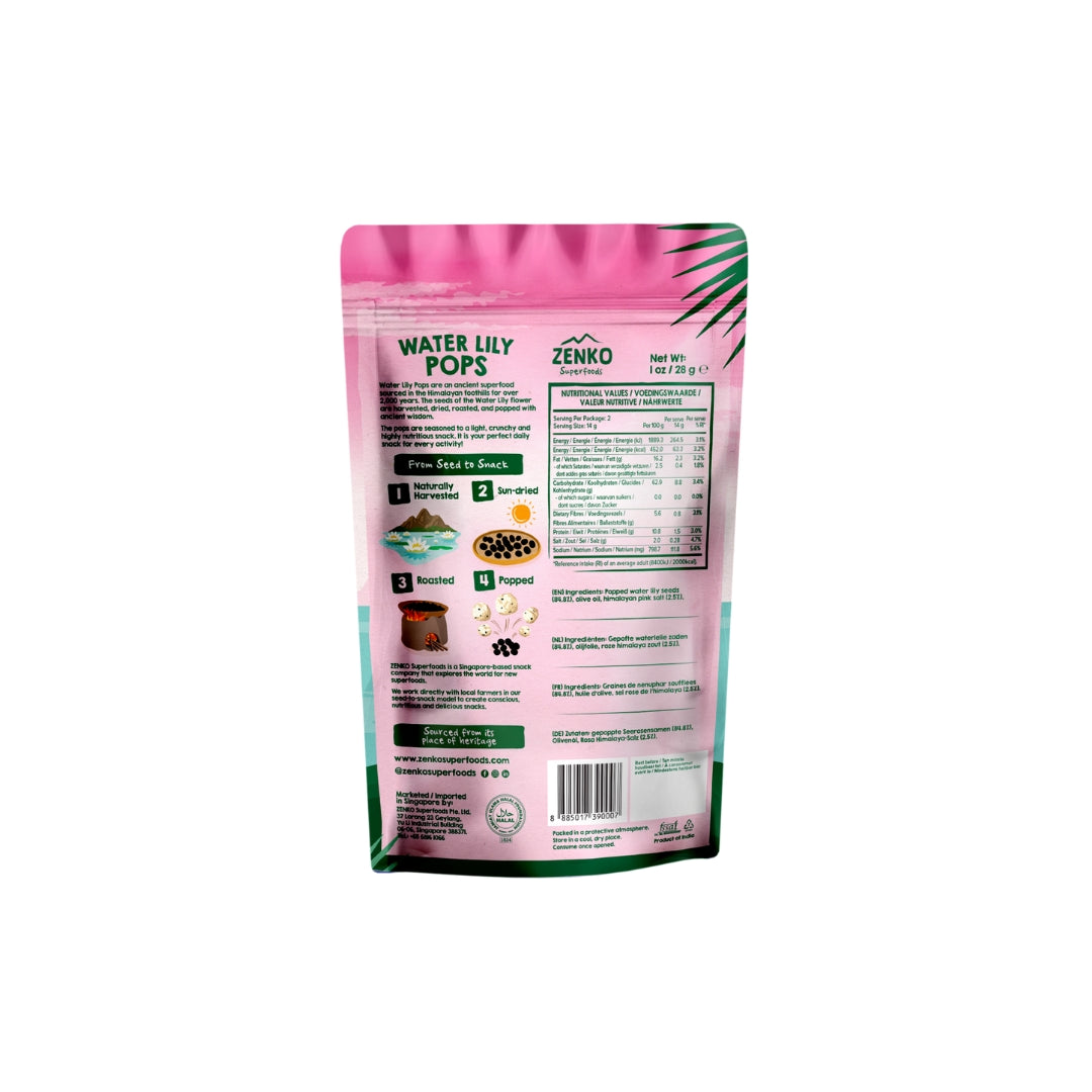 Zenko - Water Lily Pops - Himalayan Pink Salt (28g)