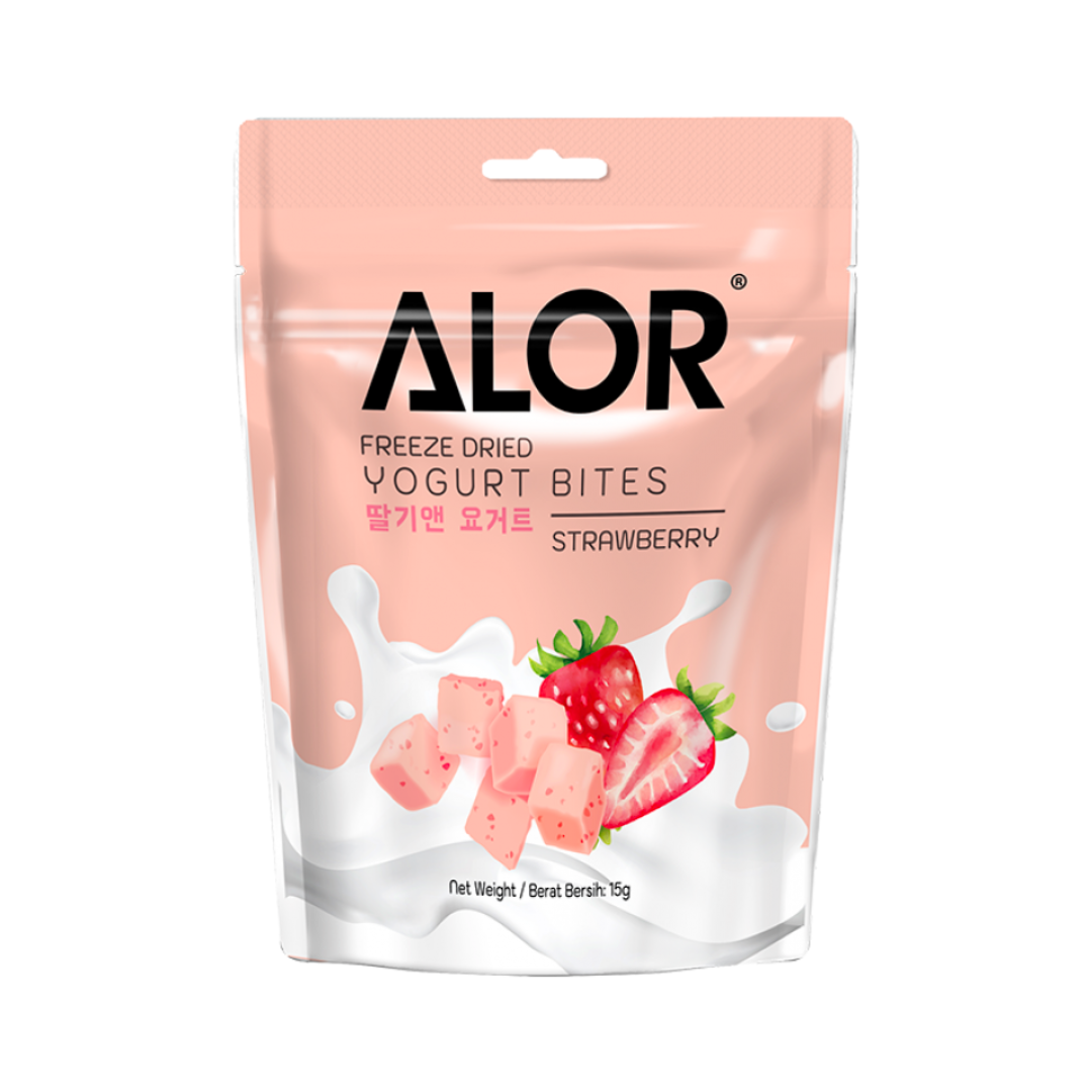 Alor Freeze Dried Strawberry Yogurt Bites 15g
