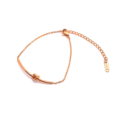 Arva Classic Knot Bracelet in Rose Gold (Stainless Steel)