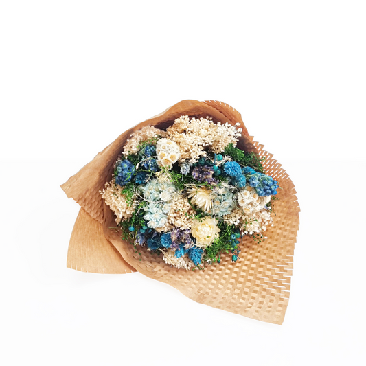 Azure Dried Flower Bouquet