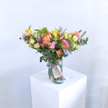 Bright & Cheery Fresh Flower Bouquet (Next-day Delivery only)