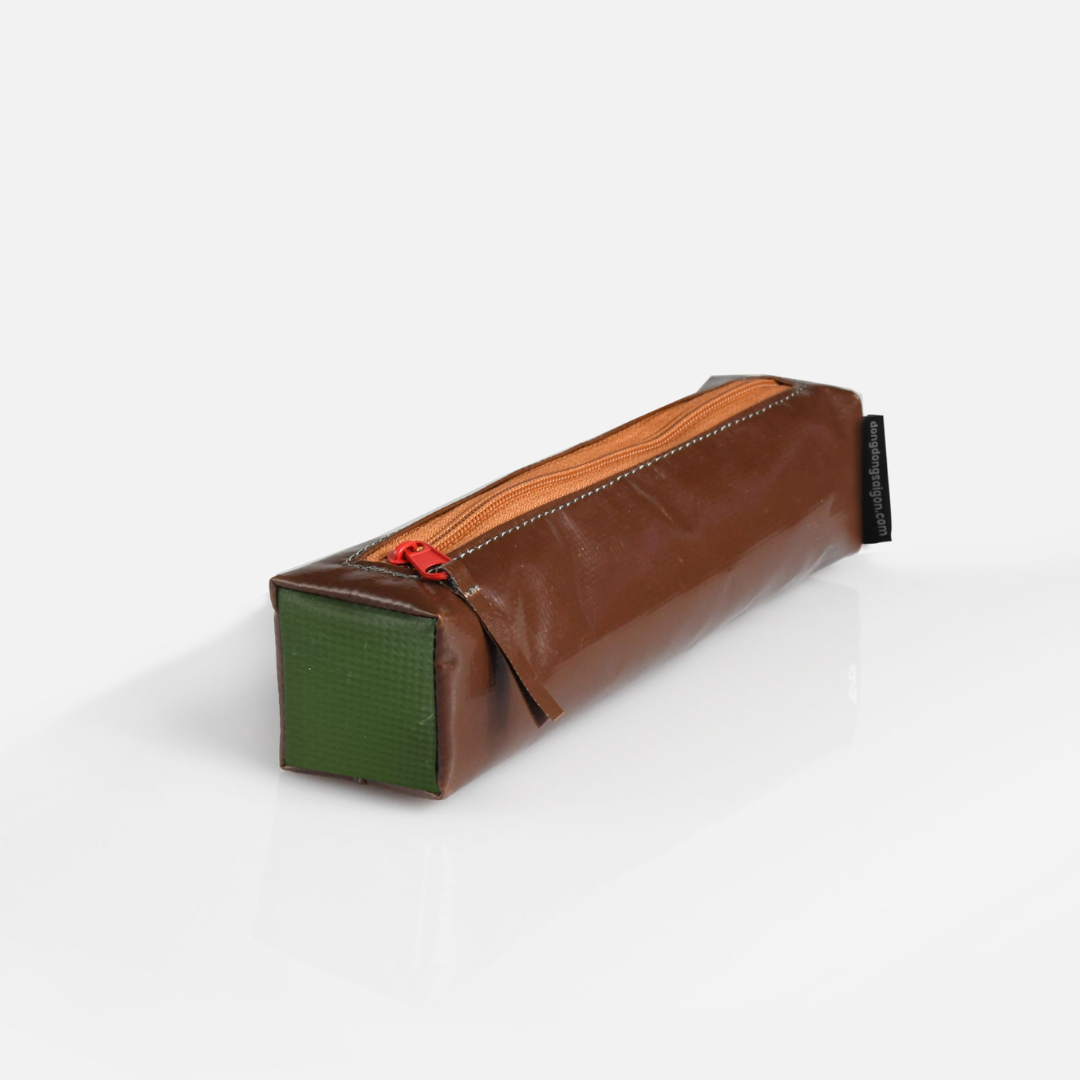 DDSG Upcycled Pen & Pencil Case - Brown