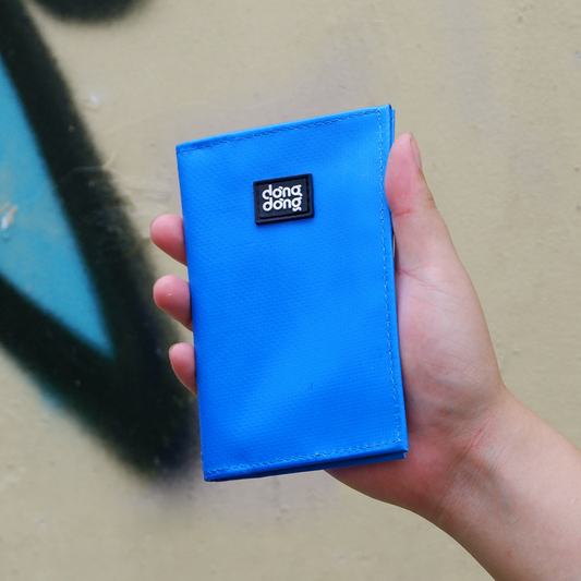 DDSG Upcycled Passport Cover - Shades of Blue