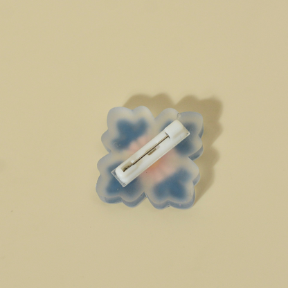 Jesmonite Floral Label Pin (#2)