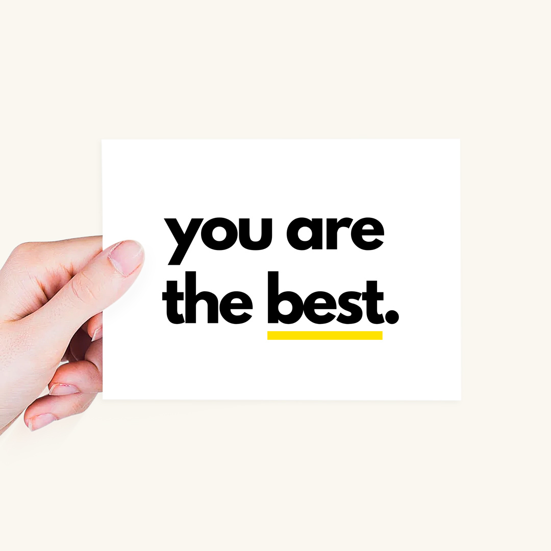 Card - You're The Best