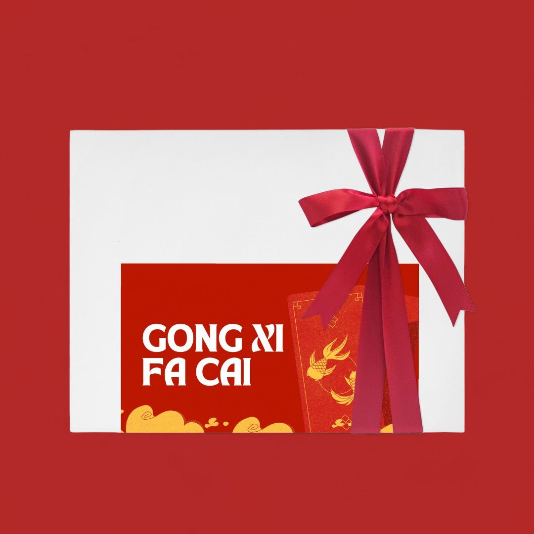 Premium Gift Box Packaging & Card - Gong Xi Fa Cai