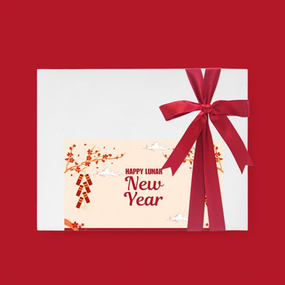 Premium Gift Box Packaging & Card - Happy Lunar New Year