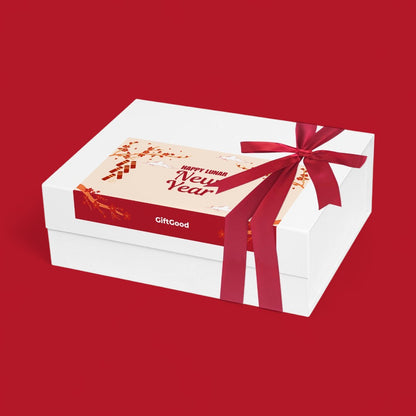 Premium Gift Box Packaging & Card - Happy Lunar New Year