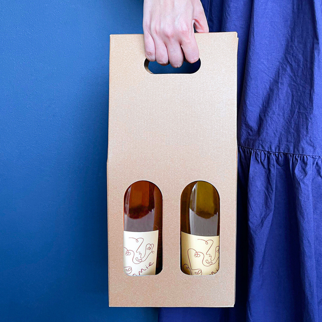 Gift Set of 2 Wine Bottles - Amie