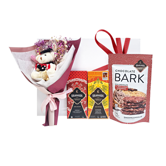 Grad Bear Bouquet & Krakakoa Chocolate