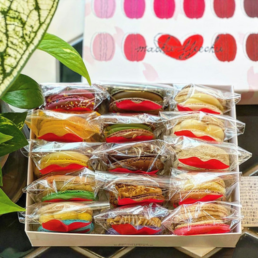 Handmade Colorful Macarons Set (15pcs) [Korea Only]