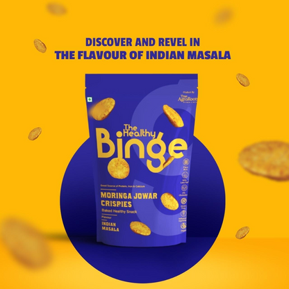 Healthy Binge Moringa Jowar Chips - Indian Masala (40g)