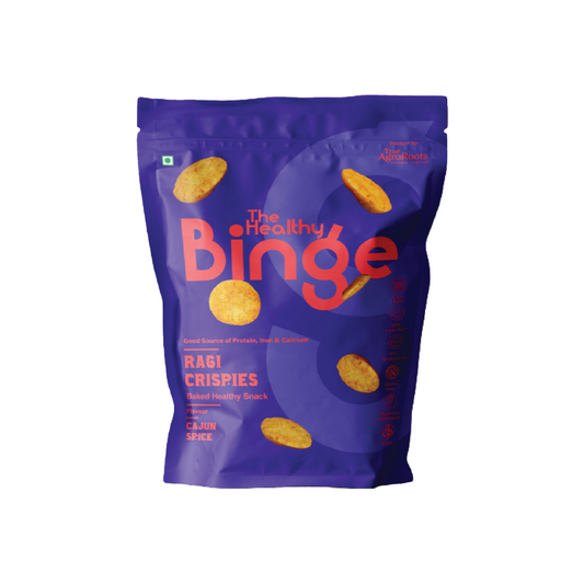 Healthy Binge Ragi Crispies - Cajun Spice (40g)