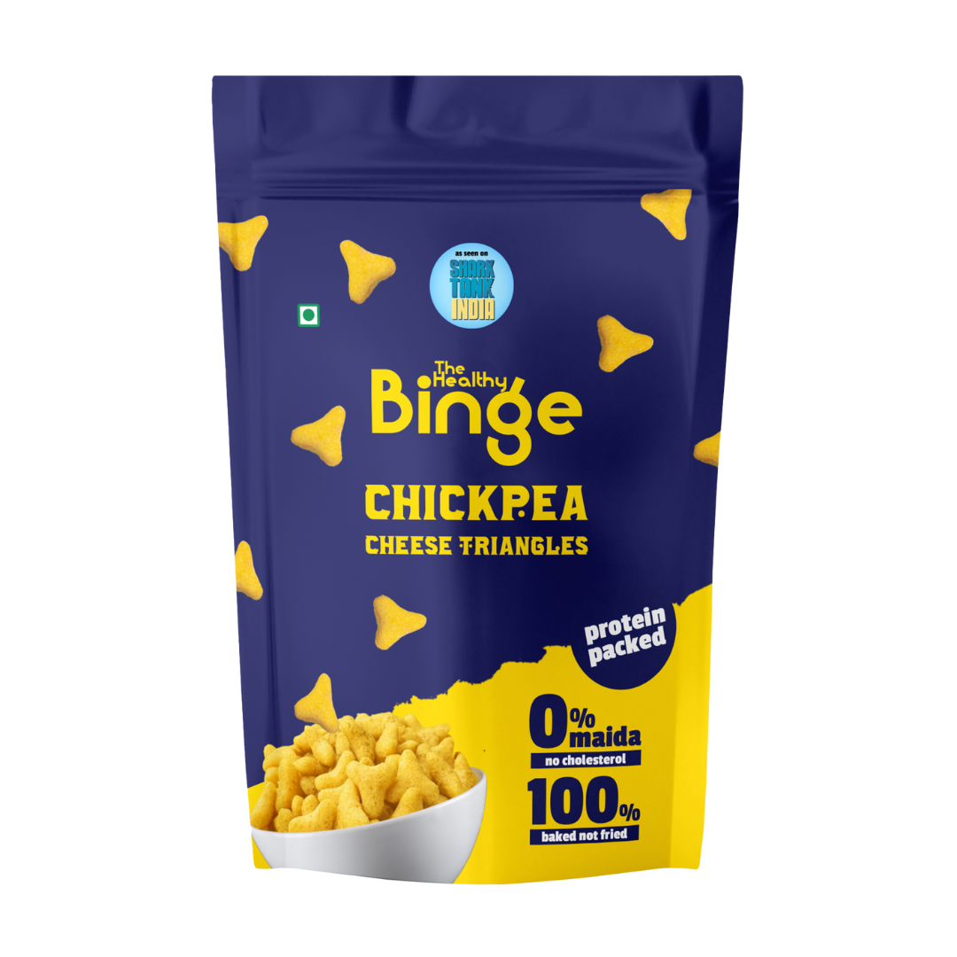 Healthy Binge Chickpea Triangles - Cheese (60g)