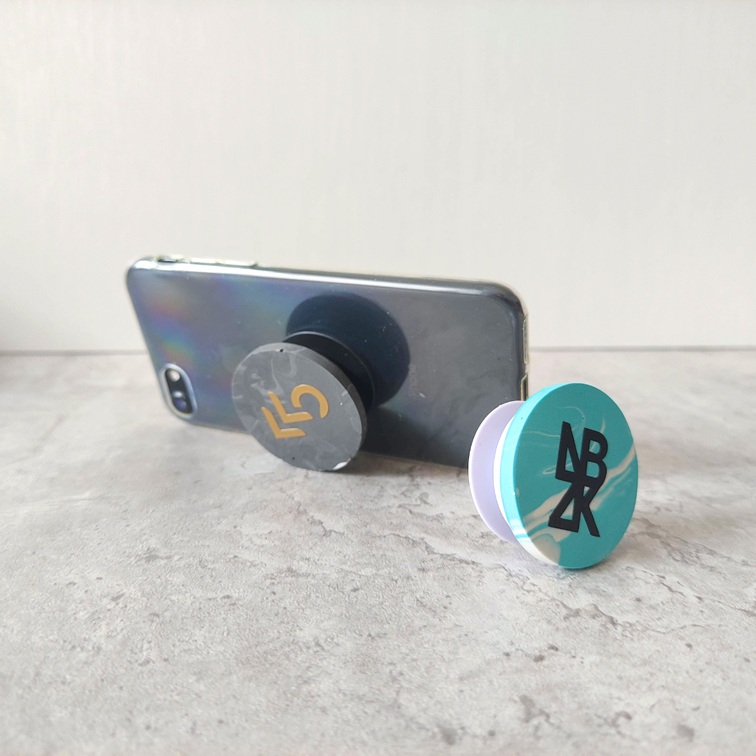 Custom Jesmonite Phone Popgrip