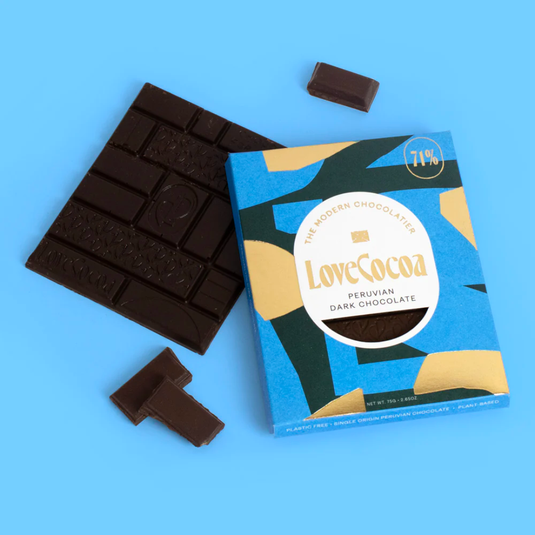 Love Cocoa Chocolate Bar - Peruvian Dark Chocolate (Vegan)