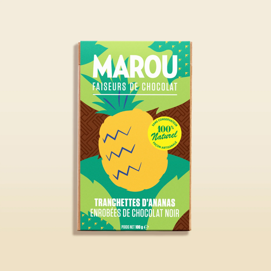 Marou - Soft Dried Pineapple Bites with Craft 65% Dark Chocolate