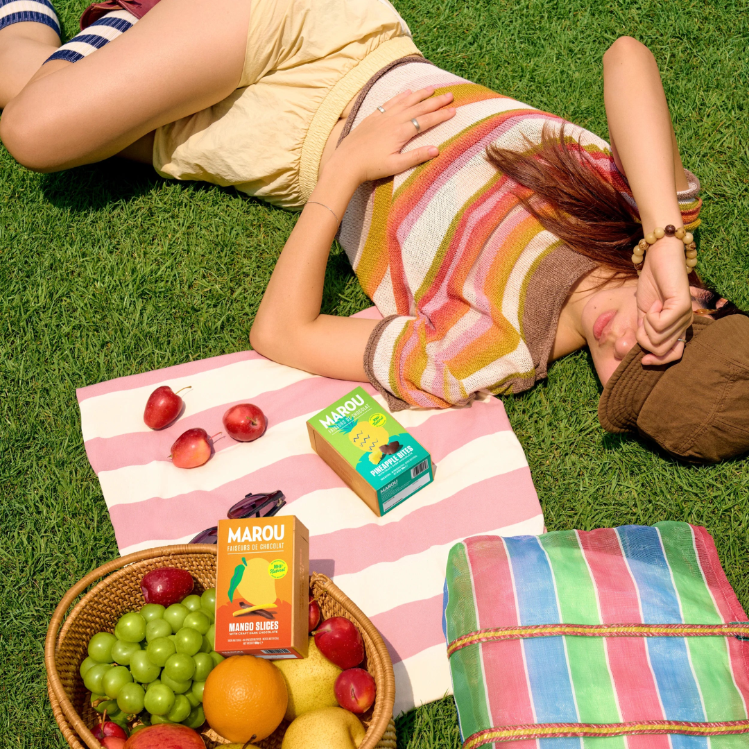 Marou - Soft Dried Pineapple Bites with Craft 65% Dark Chocolate