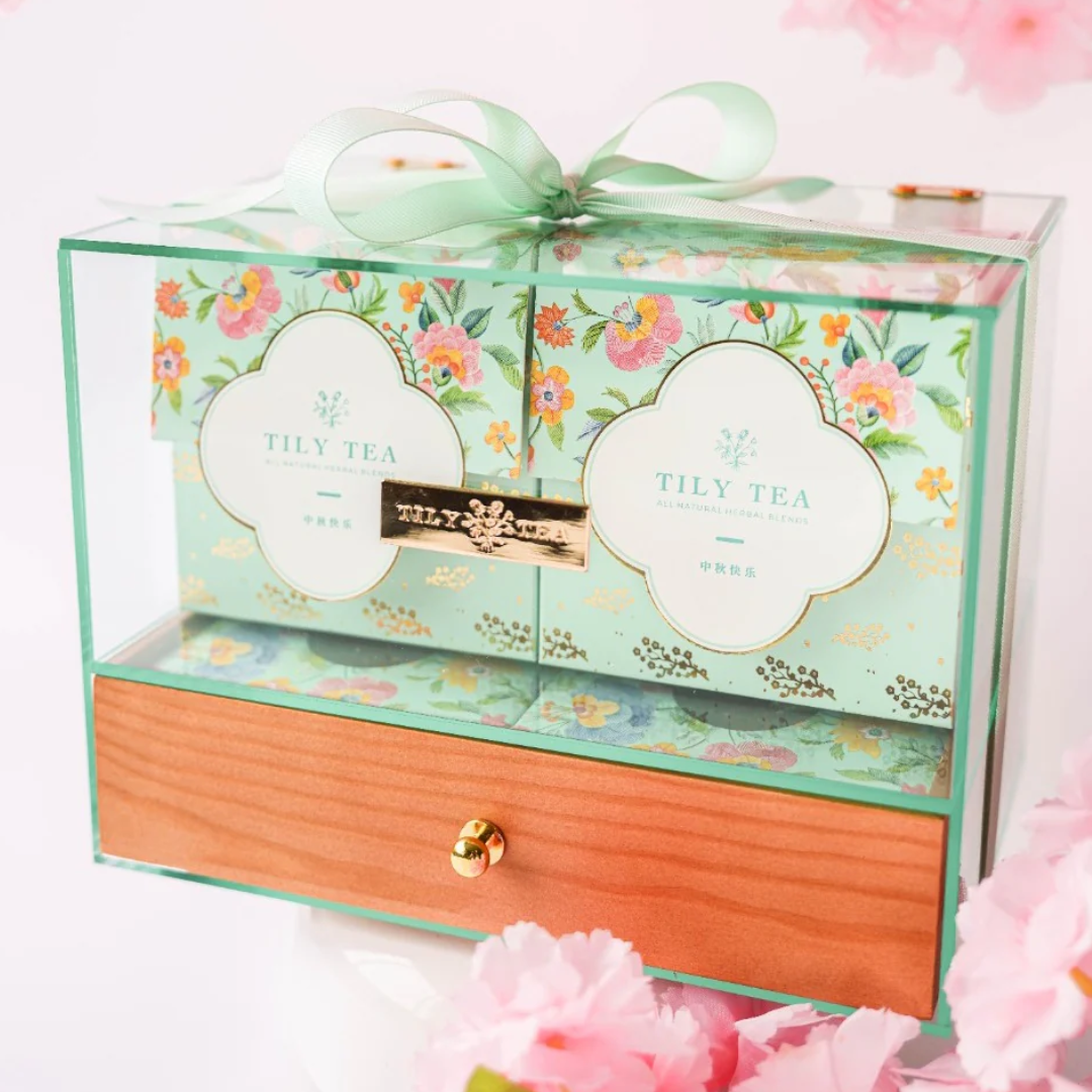 Mid-Autumn Blessings Box (Mooncake & Tea Gift Set)