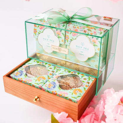 Mid-Autumn Blessings Box (Mooncake & Tea Gift Set)