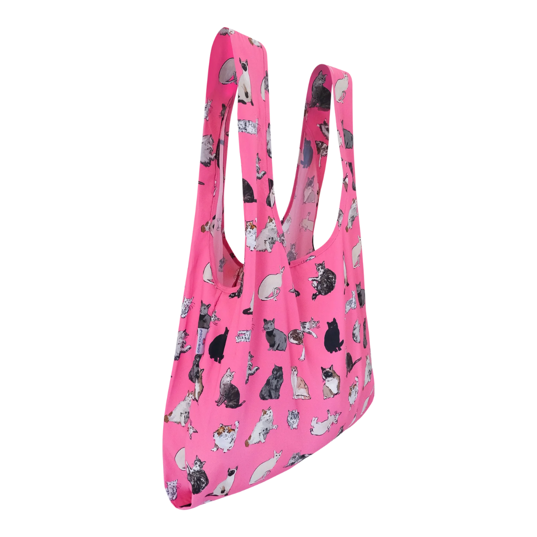 Peco Bag Foldable Reusable Bag (Cat Person)