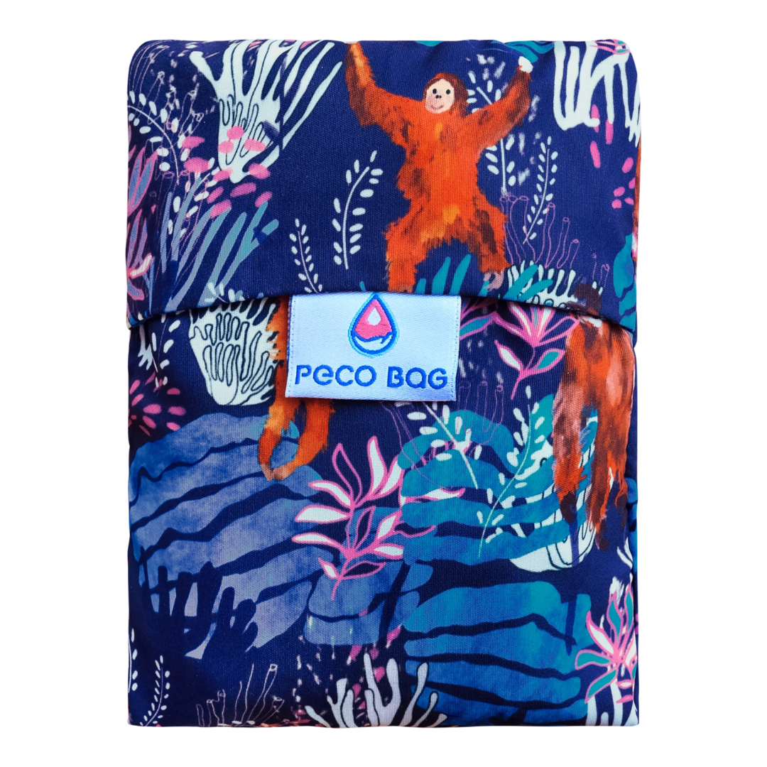 Peco Bag Foldable Reusable Bag (Orangutans)