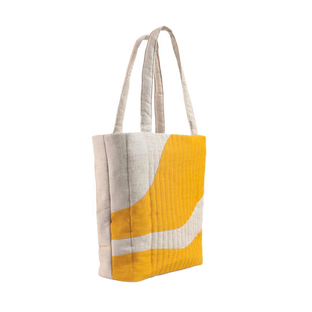 Quilted Linen Tote Bag [Vietnam only]