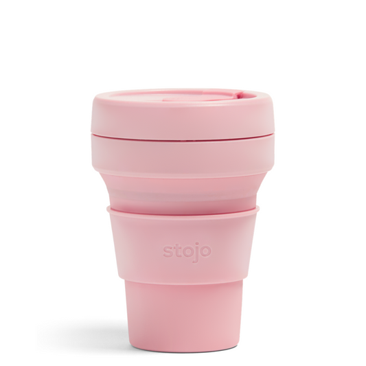 Stojo Pocket Cup (355ml/12oz) - Carnation