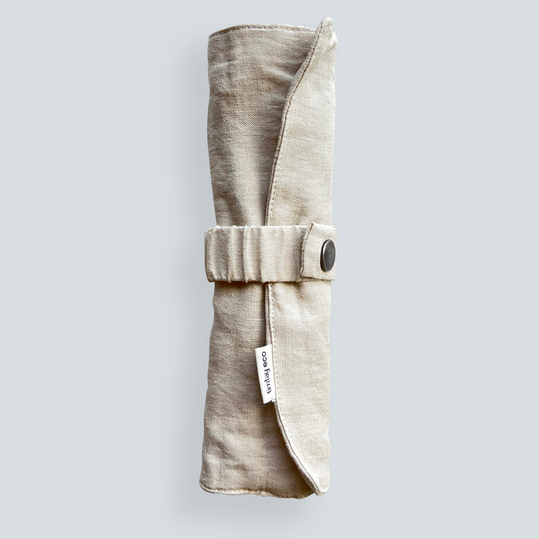 Custom Linen Eco Rolled Up Bag