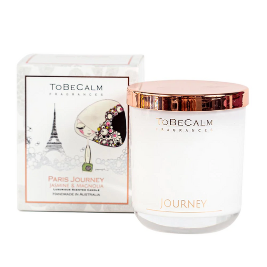 To Be Calm Medium Soy Candle - Paris Journey (Jasmine & Magnolia)