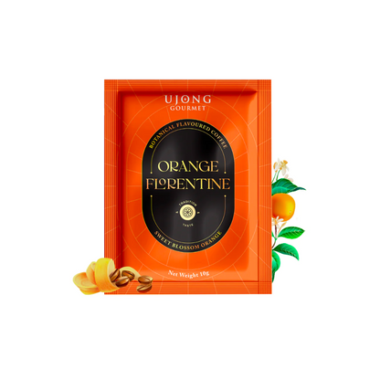 Ujong Gourmet Botanical Flavoured Coffee - Orange Florentine (5 Drip Coffee Bags)