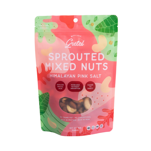With Love, Gretel Sprouted Mixed Nuts Himalayan Pink Salt