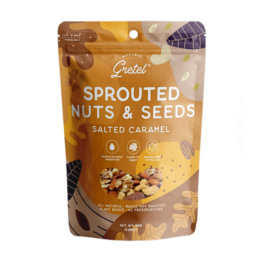 With Love, Gretel Sprouted Nuts & Seeds Salted Caramel