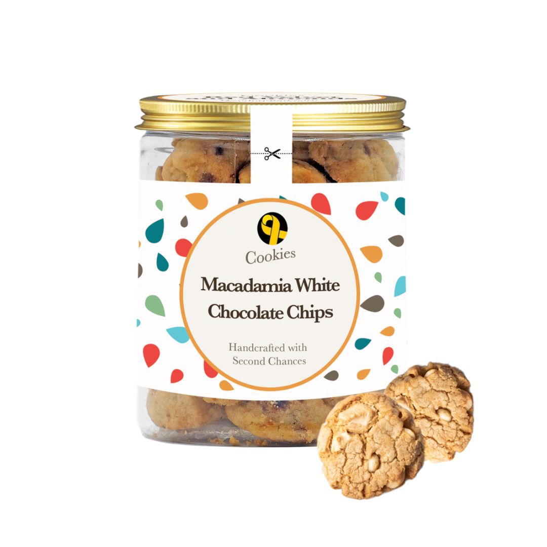 Yellow Ribbon Bakery - Macadamia White Choc Cookies - 300g (Halal)