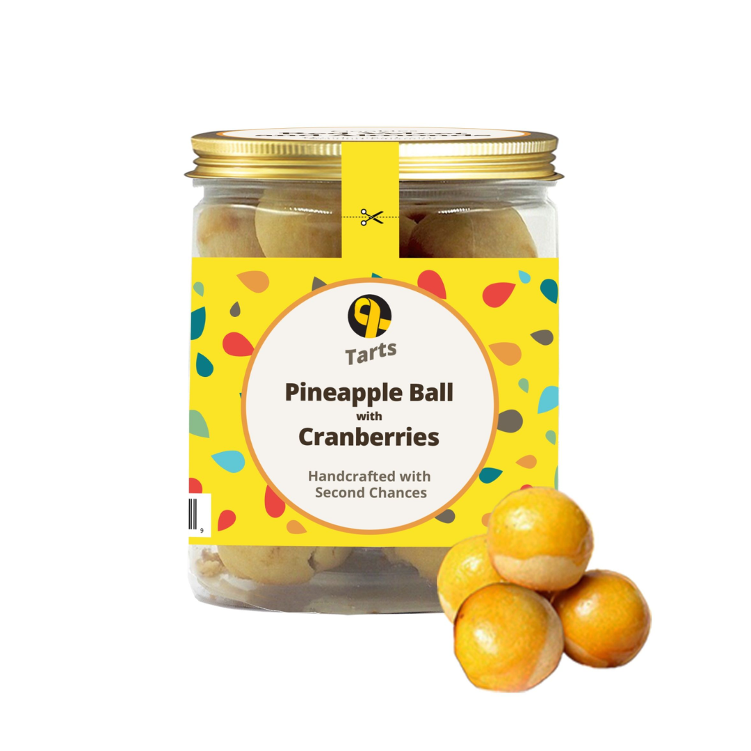 Yellow Ribbon Bakery - Pineapple Ball Tarts with Cranberries (400g)