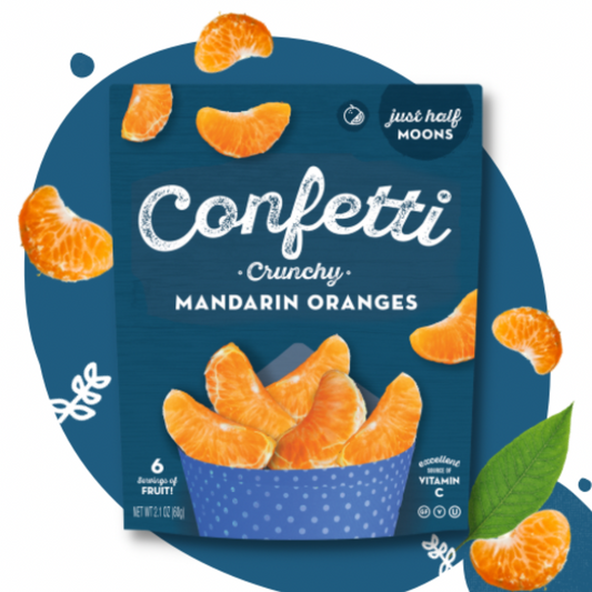 Confetti Mandarin Orange Chips - Just Half Moons