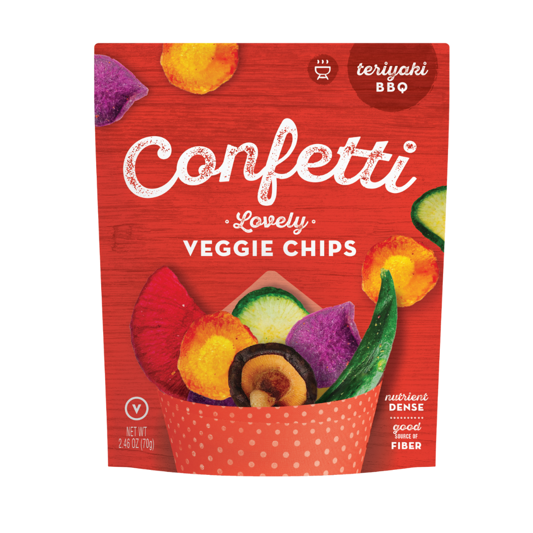 Confetti Teriyaki BBQ Veggie Chips