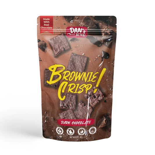 Dan's Bites Dark Chocolate Brownie Crisp (80g)