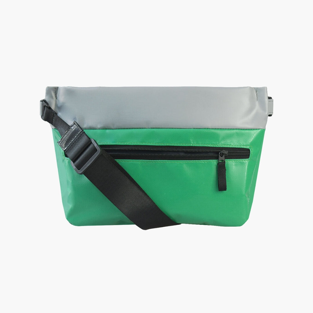DDSG Upcycled Bum Bag (Green & Grey)