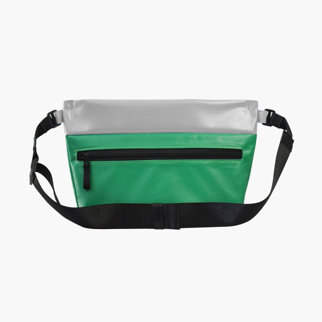 DDSG Upcycled Bum Bag (Green & Grey)