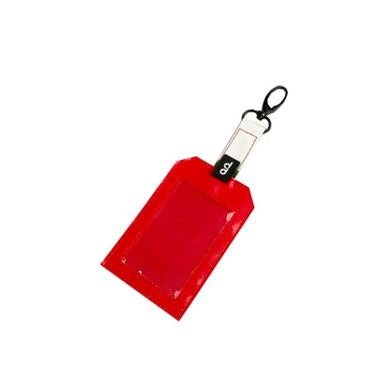 DDSG Upcycled Dual-Use Luggage Tag & Staff Card Holder (Red)