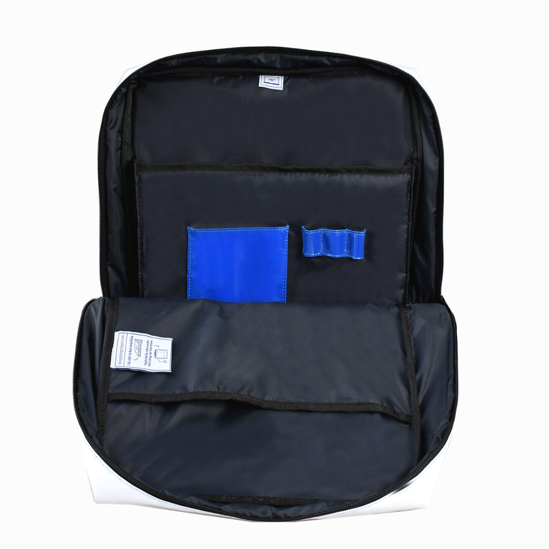 DDSG Upcycled Backpack (White)