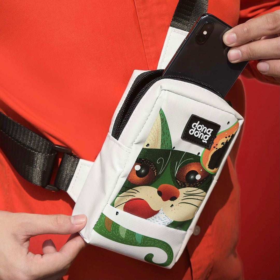 DDSG Upcycled Crossbody Bag (Papaya Cat, Limited EDT)