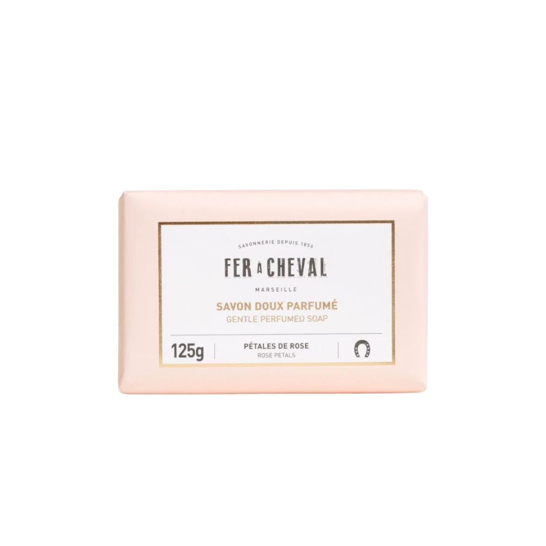 Fer a Cheval Scented Marseille Soap Bar (125g) - Rose Petals