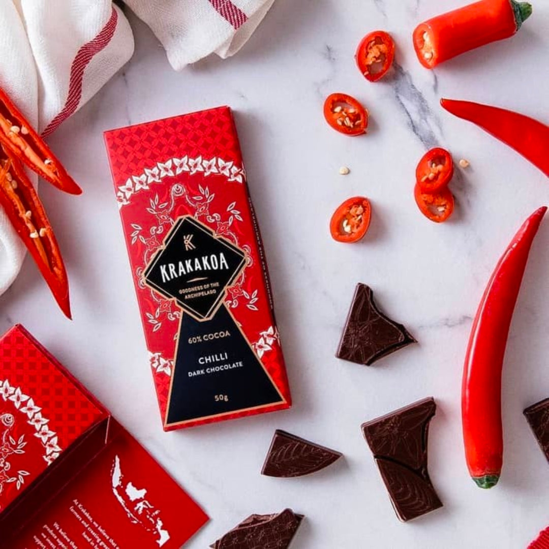 Krakakoa Chocolate Bar - Chilli Dark Chocolate (50g)